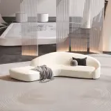 Modern Curved Sofa for Lobby Areas thumbnail 1
