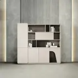 Modern Open Bookcase Backdrop File Cabinet thumbnail 1