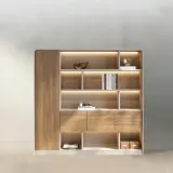 Light Luxury Wood Bookcase File Cabinet thumbnail 1