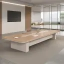 Sleek Rectangular Conference Table – Modern Office Furniture for Meetings & Negotiations thumbnail 1