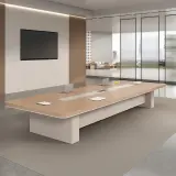 Sleek Rectangular Conference Table – Modern Office Furniture for Meetings & Negotiations thumbnail 1