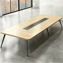 Minimalist Long Rectangular Conference Table - Maoters thumbnail 1