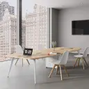 Modern Simple Long Oval Conference Table - Maoters thumbnail 3