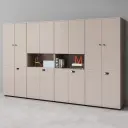 Wooden Lockable Office Storage Cabinet thumbnail 3