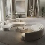 Semi-Circular Lounge Sofa for Business Lobbies thumbnail 2