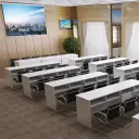 Office Training Table with Open Storage - Maoters thumbnail 2