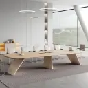 Minimal Rounded Edge Executive Meeting Table - Maoters thumbnail 3