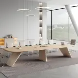 Minimal Rounded Edge Executive Meeting Table - Maoters thumbnail 3