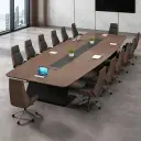 Modern Large Long Rectangular Meeting Table - Maoters thumbnail 2