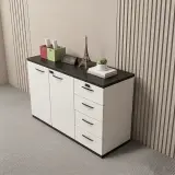 Lockable Wooden Filing Cabinet for Workspace thumbnail 3