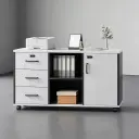 Modern Mobile File Cabinet with Lock Drawers thumbnail 2