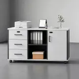 Modern Mobile File Cabinet with Lock Drawers thumbnail 2
