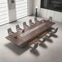Executive Rectangular Wood Conference Table - Maoters thumbnail 2