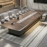 Luxury Boardroom Wood Conference Table - Maoters thumbnail 2