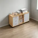 Mobile Lockable Low Office Cabinet thumbnail 3
