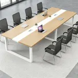 Workplace Light Wood Long Conference Table - Maoters thumbnail 2