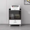 Rolling Wooden Office Cabinet for Document Storage thumbnail 2