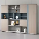 Office Wooden Partition Filing Cabinet thumbnail 2
