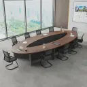 Boardroom Oval Wood Conference Table - Maoters thumbnail 3