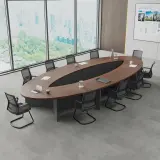 Boardroom Oval Wood Conference Table - Maoters thumbnail 3