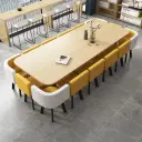 Office Lounge Rounded Wood Conference Table - Maoters thumbnail 3