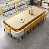 Office Lounge Rounded Wood Conference Table - Maoters thumbnail 3
