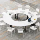 Collaborative Training Room Round Conference Table - Maoters thumbnail 2