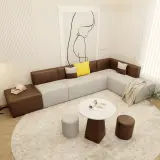 DIY Minimalist Modern Sofa Creative Spliced Modular Couch thumbnail 3