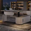 Modern Electric Adjustable Executive Desk thumbnail 2