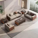 Minimalist-Style Comfortable Business Sofa thumbnail 2
