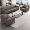 Luxury Office Reception Sofa Set with Business Coffee Table thumbnail 2