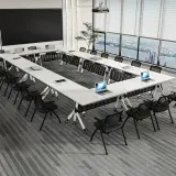 Mobile Modular Rectangle Training Table - Maoters thumbnail 2
