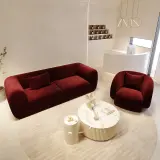 Modern Style Red Vertical Sofa thumbnail 2