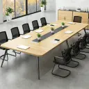 Minimalist Long Rectangular Conference Table - Maoters thumbnail 2