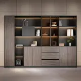 Modern Classic Wood Office Cabinet – Floor Standing thumbnail 2