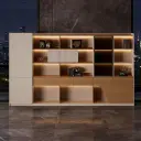 Luxury Wood Grain Filing Cabinet With Lights thumbnail 2