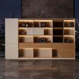 Luxury Wood Grain Filing Cabinet With Lights thumbnail 2