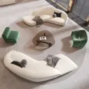Modern Curved Sofa for Lobby Areas thumbnail 3