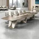 Elegant Light Luxury Conference Table - Maoters thumbnail 2