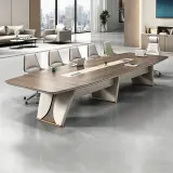 Elegant Light Luxury Conference Table - Maoters thumbnail 2