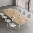 Modern Simple Long Oval Conference Table - Maoters thumbnail 2