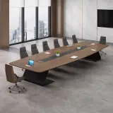 Modern Large Long Rectangular Meeting Table - Maoters thumbnail 3