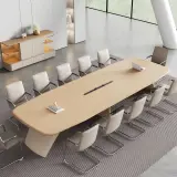 Minimal Rounded Edge Executive Meeting Table - Maoters thumbnail 2