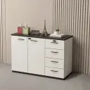 Lockable Wooden Filing Cabinet for Workspace thumbnail 2