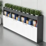 Office Filing Cabinet with Decorative Planter Shelf thumbnail 3