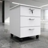 Mobile Office File Cabinet with Lock Drawers thumbnail 3