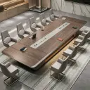 Luxury Boardroom Wood Conference Table - Maoters thumbnail 3