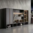 Modern Wooden Office Storage and Display Cabinet thumbnail 3