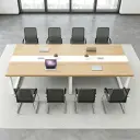 Workplace Light Wood Long Conference Table - Maoters thumbnail 3