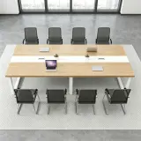 Workplace Light Wood Long Conference Table - Maoters thumbnail 3